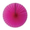 Cerise Tissue Paper Fan 13in