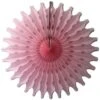 Light Pink Tissue Paper Fan 18in
