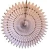 21" White Tissue Paper Fan