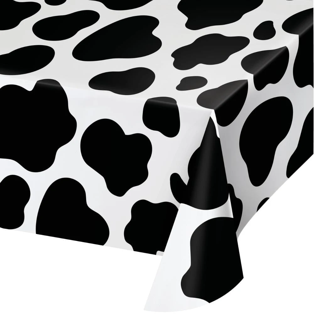 Creative Converting Cow Print Farm Plastic Table Cover