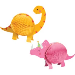 Creative Converting Girl Dinosaur Centerpieces 2ct
