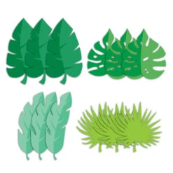 Creative Converting Tropical Palm Leaf Cutouts 12ct