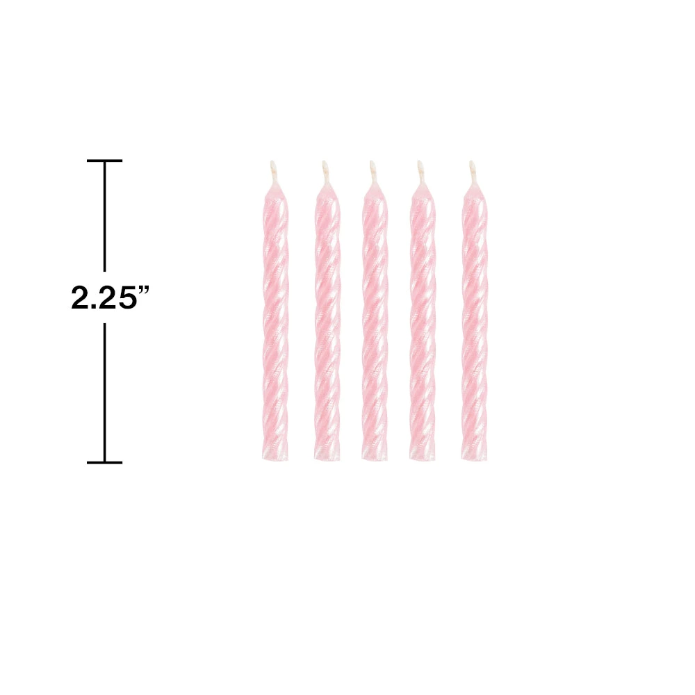 Creative Converting Iridescent Spiral Birthday Candles - Image 2