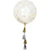 Creative Converting Giant Starry Night Confetti Balloon With Tassels 36in