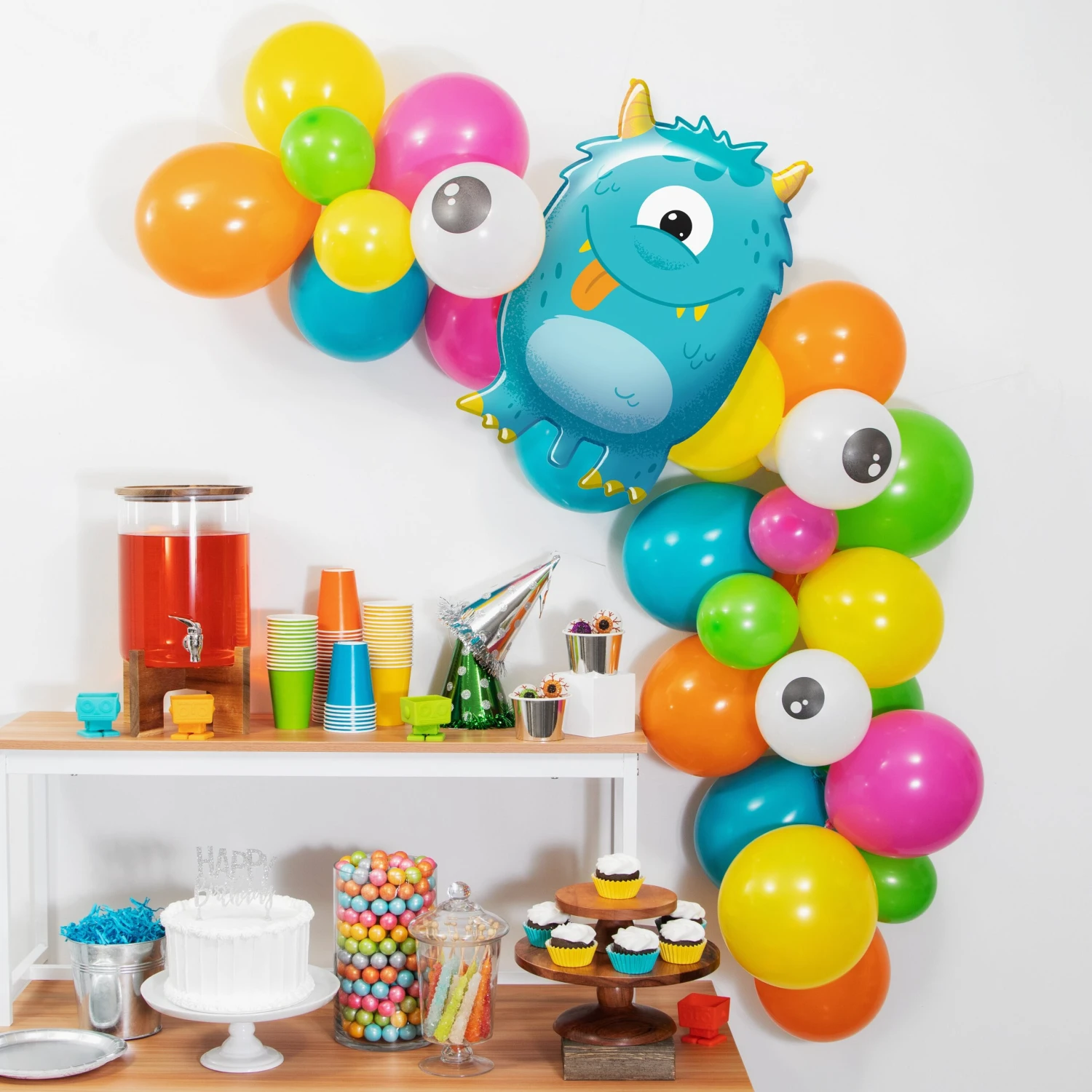 Creative Converting Monsters Balloon Garland Kit 5ft - Image 3