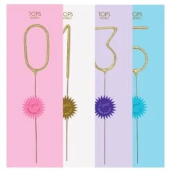 Giant Gold Number Sparkler 0-9