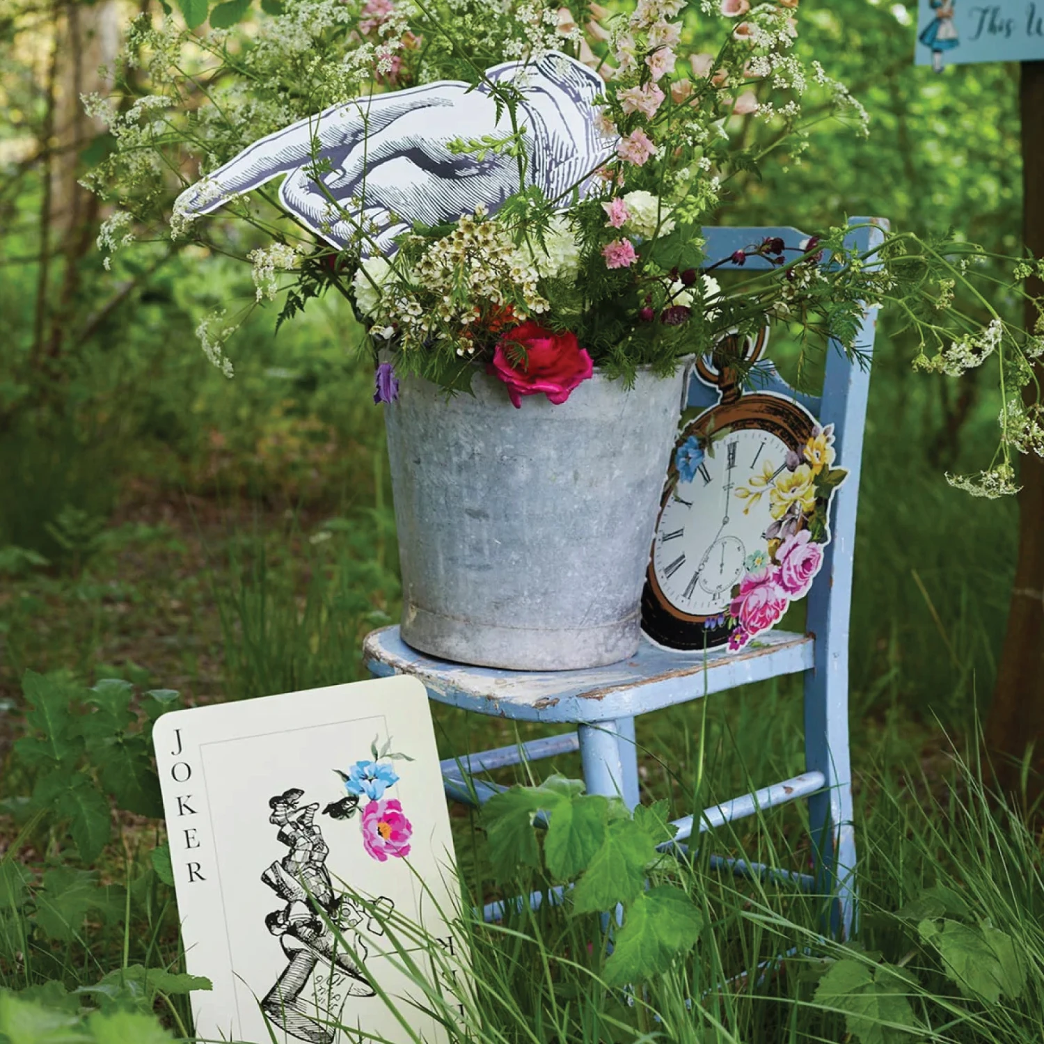 Talking Tables Alice In Wonderland Cutout Decorations 8ct - Image 3