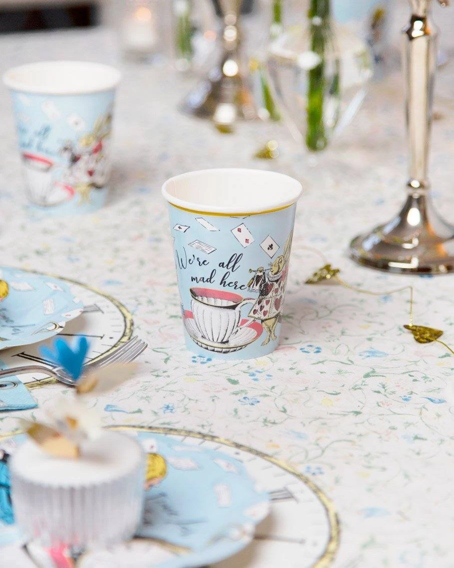 Talking Tables Alice In Wonderland Paper Cups 8ct - Image 2