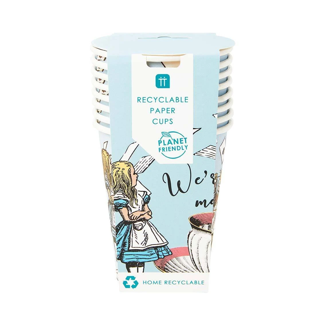 Talking Tables Alice In Wonderland Paper Cups 8ct - Image 10