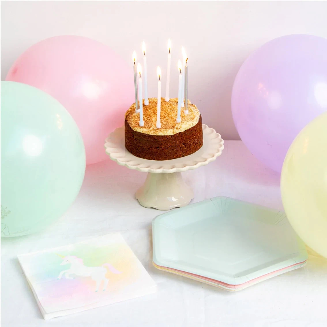 Talking Tables Pastel Hexagonal Dinner Plates 8ct - Image 6