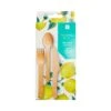 Lemon Wooden Cutlery Set For 6