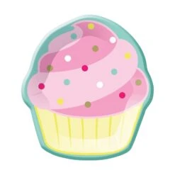 Creative Converting Cupcake Party Dessert Plates 8ct