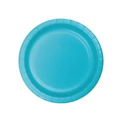 Creative Converting Bermuda Blue Paper Dessert Plates 24ct