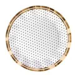 Blanc & Noir Wavy Dinner Plates