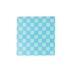 Blue Checkered Dessert Napkins 20ct
