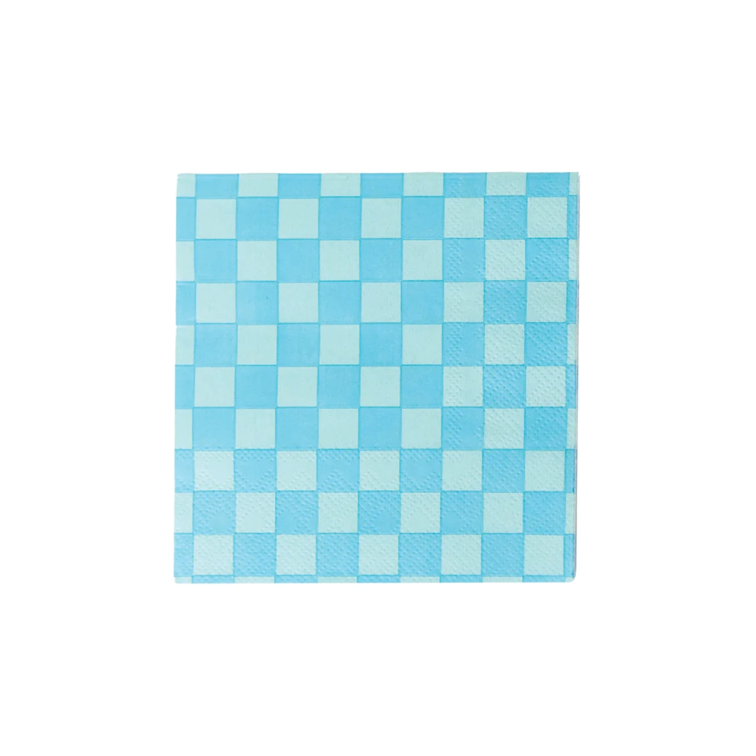 Blue Checkered Dessert Napkins 20ct