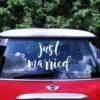 Just Married Car Sticker