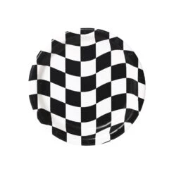 Creative Converting Classic Checkered Flag Dessert Plates 8ct