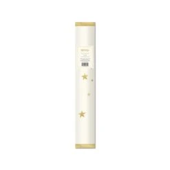 Cream & Metallic Gold Stars Paper Table Runner 10ft