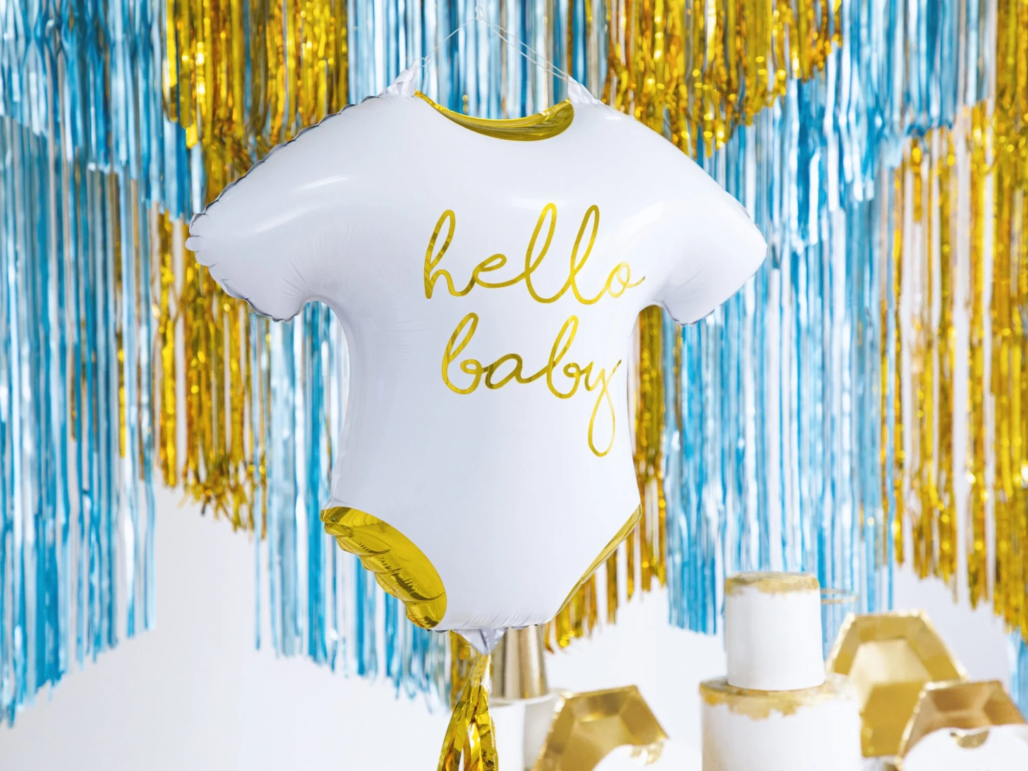 Hello Baby Romper Foil Balloon 20in - Image 2