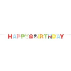 Creative Converting Farm Animals Happy Birthday Banner 8ft