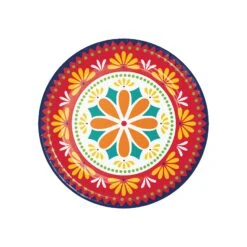 Creative Converting Fiesta Time Paper Dessert Plates 8ct