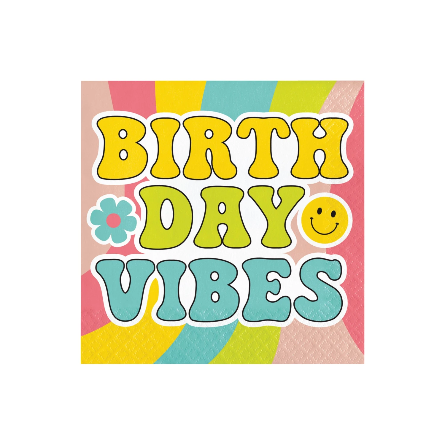 Creative Converting Flower Power Lunch Napkins 16ct