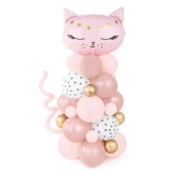 Pink Cat Balloon Bouquet 55"