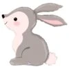 Giant Woodland Bunny Balloon 36in