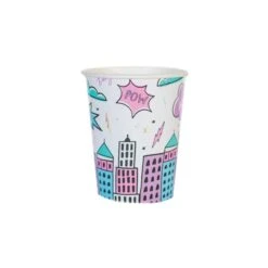 Girl Superhero Paper Cups 8ct