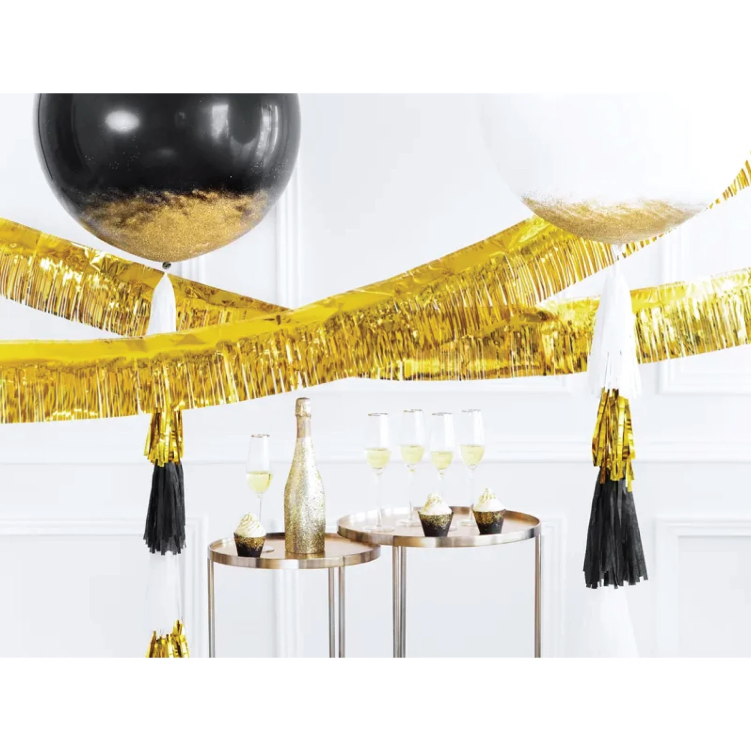 Metallic Gold Fringe Garland 13ft - Image 2