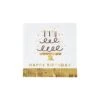 Happy Birthday Cake Fringed Dessert Napkins 20ct