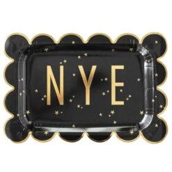 New Year's Eve Rectangle Lunch Plates 8ct