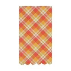 Harvest Plaid Paper Guest Towels 16ct
