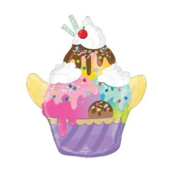 Here's The Scoop Sundae Foil Balloon 26in