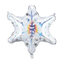 Holographic Snowflake Balloon 22in