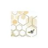 Creative Converting Gold Honeycomb Bee Dessert Napkins 16ct
