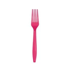 Creative Converting Dark Pink Plastic Forks 24ct