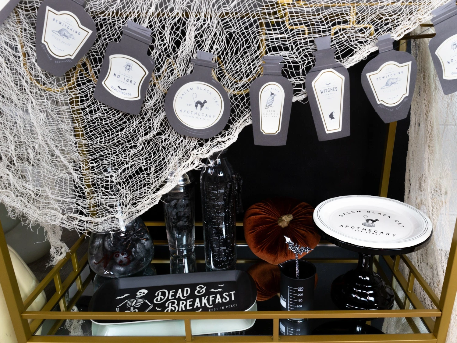 Salem Apothecary Black Cat Paper Plates 8ct - Image 7