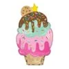 Ice Cream Sundae Cone Foil Balloon 30in
