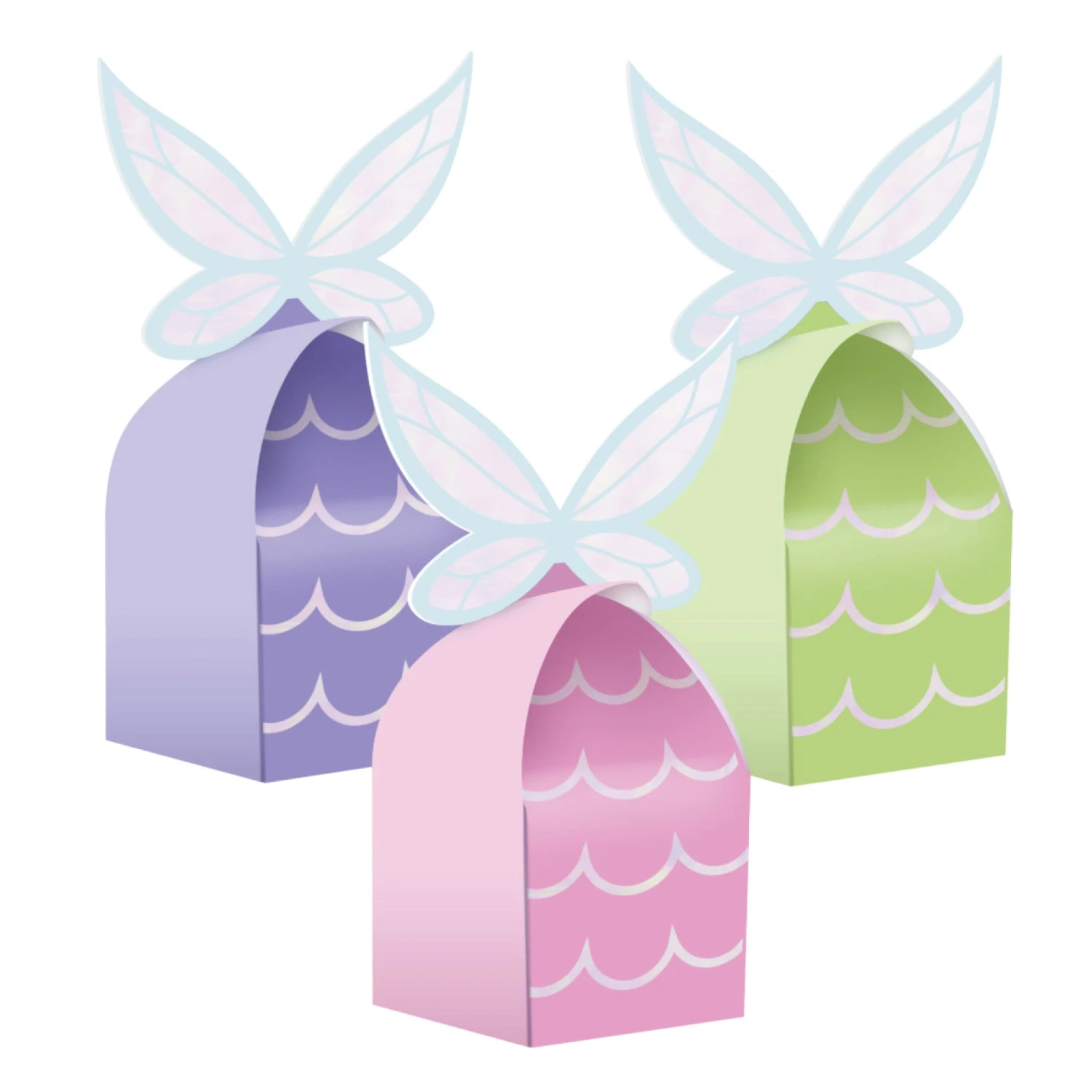 Creative Converting Iridescent Fairy Party Favor Boxes 8ct