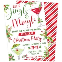 Jingle & Mingle Christmas Party Invitation