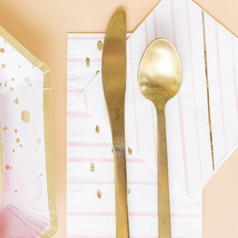 Pretty In Pink Paper Guest Napkins 16ct - Image 2