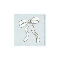 Light Blue Tying The Knot Dessert Napkins 20ct