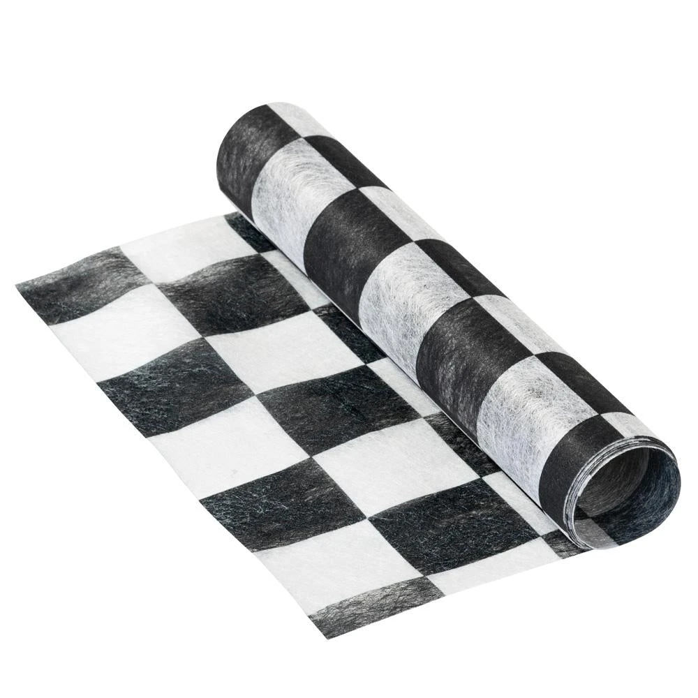 Talking Tables Black & White Check Table Runner 6.5ft