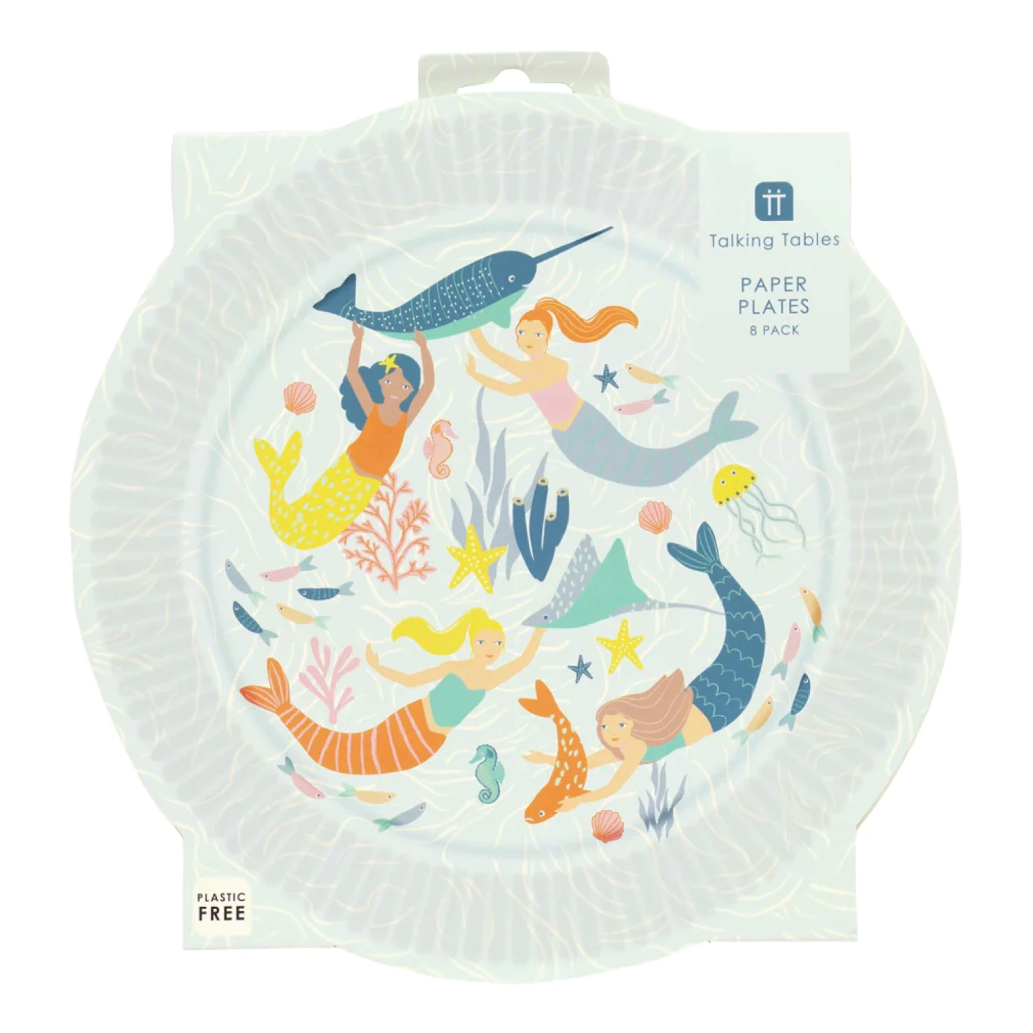 Talking Tables Make Waves Mermaid Lunch Plates 8ct - Image 4