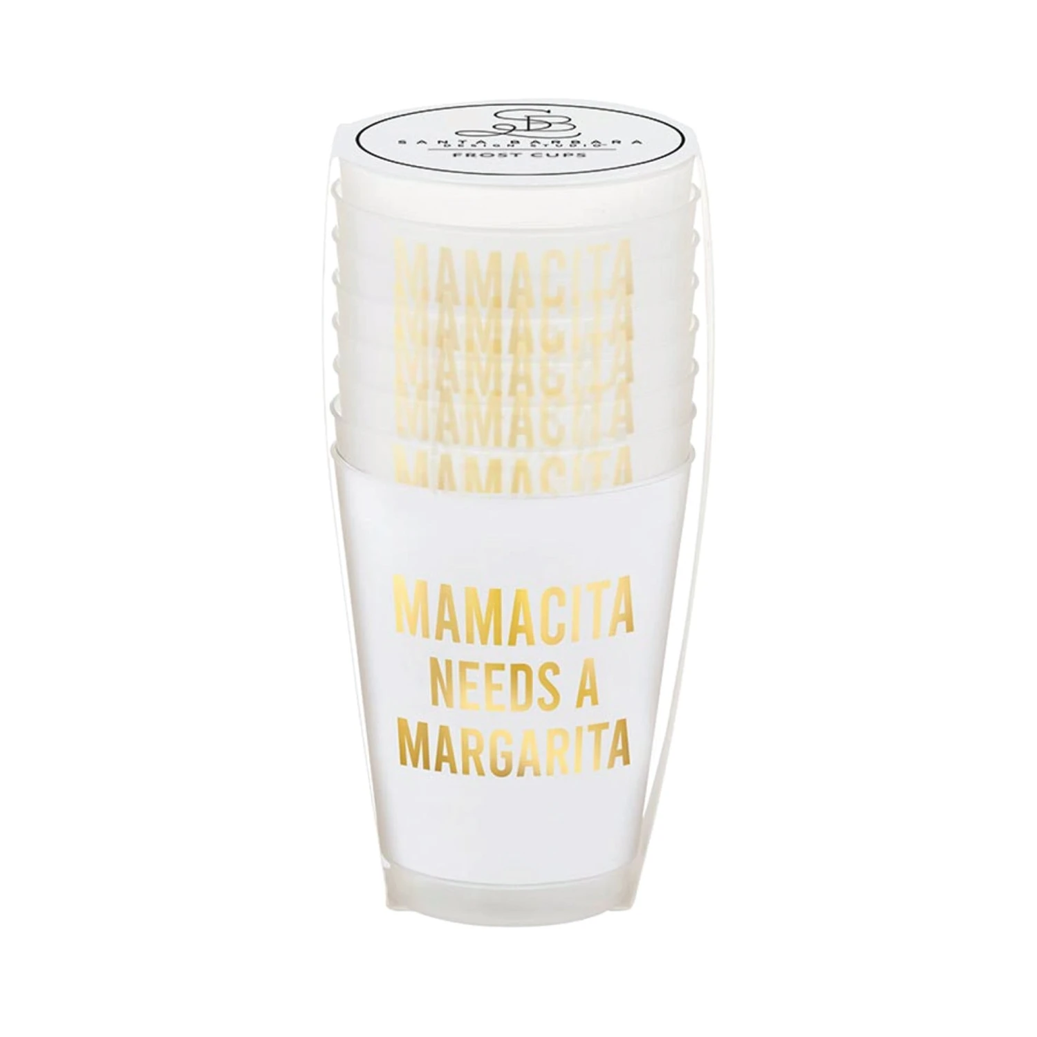 Mama Needs A Margarita Frosted Plastic Cups 6ct - Image 2