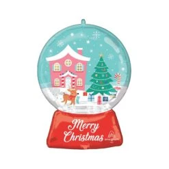 Winter Wonderland Snow Globe Balloon 27in