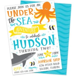 Under The Sea Party Invitation