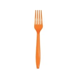 Creative Converting Sunkissed Orange Plastic Forks 24ct